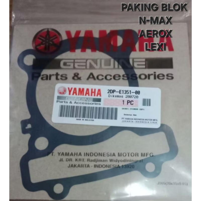Jual PAKING CYLINDER BLOCK BLOK NMAX N MAX LEXI AEROX ORIGINAL | Shopee ...