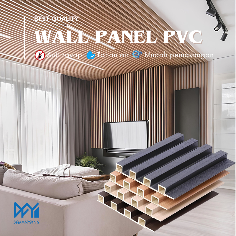 Jual Golden [1Box] WPC Wood Wall Panel [3Meter x 16Cm] 10pcs Dinding ...