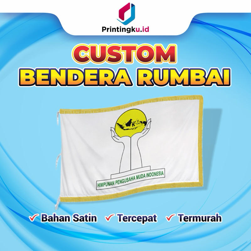 Jual TERMURAH Cetak Bendera Rumbai Pataka Custom | Shopee Indonesia