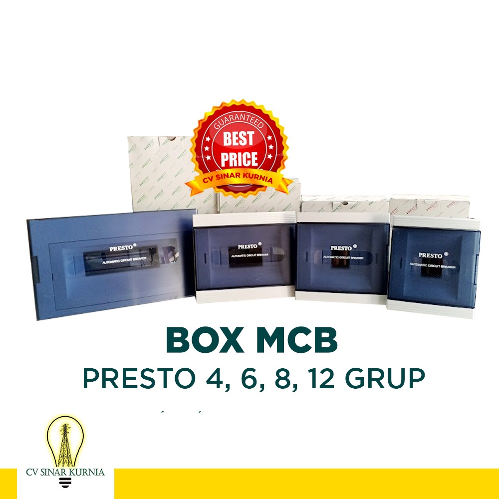 Jual Box MCB 4/6/8/12 Grup IB Inbow + Tutup Merk Presto SNI | Shopee ...