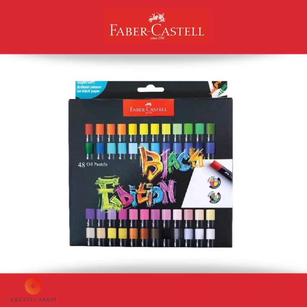Jual Faber Castell Oil Pastel 48 Colour Black Edition Series | Shopee ...