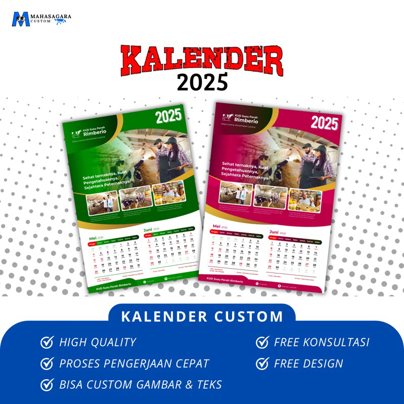 Jual Kalender 2025, Kalender Custom, Kalender Dinding Custom Bebas ...