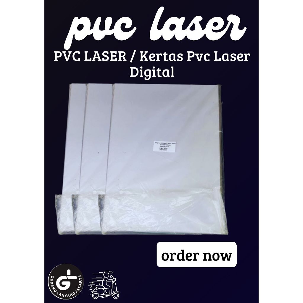 Jual PVC LASER / Kertas Pvc Laser SATUAN Digital Sheets bahan idcard ...