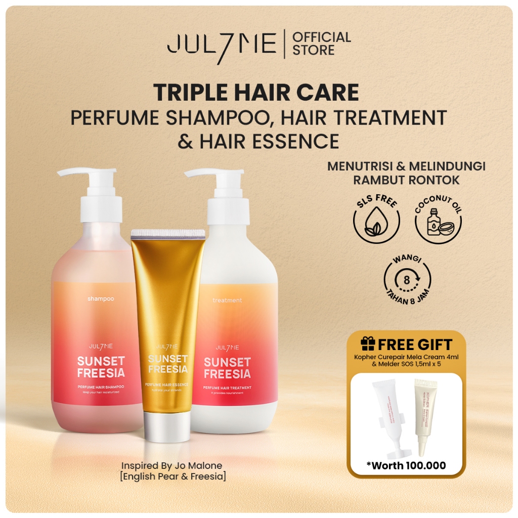 Jual Julyme Triple Hair Care Perfume Shampoo, Hair Treatment & Hair ...