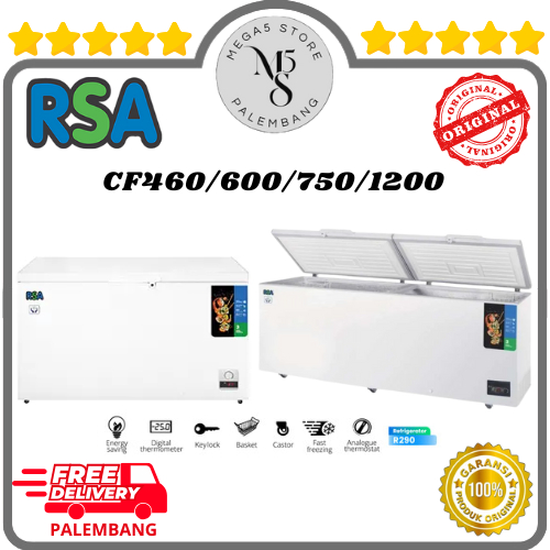 Jual Chest Freezer RSA CF460 / CF600 / CF750 / CF1200 Freezer Box RSA ...