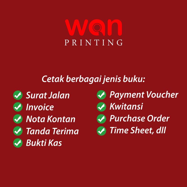 Jual CUSTOM NOTA A5 INVOICE SURAT JALAN PENGELUARAN PENERIMAAN FAKTUR ...