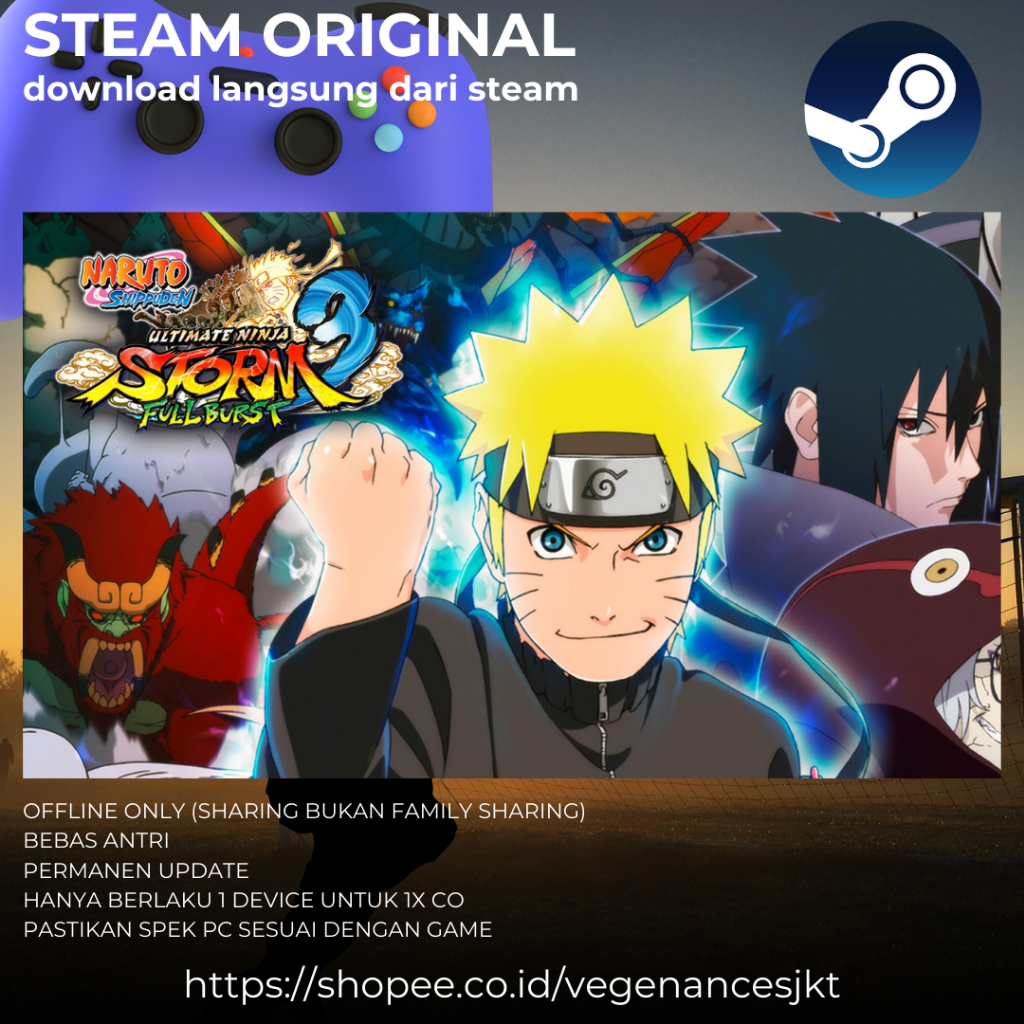 Jual NARUTO Ultimate Ninja STORM 3 Full Burst HD PC Game Sharing ...