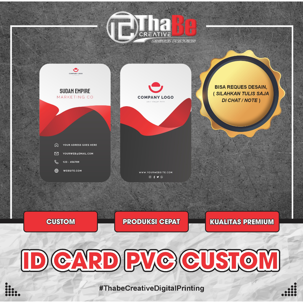Jual ID CARD PVC CUSTOM | Shopee Indonesia