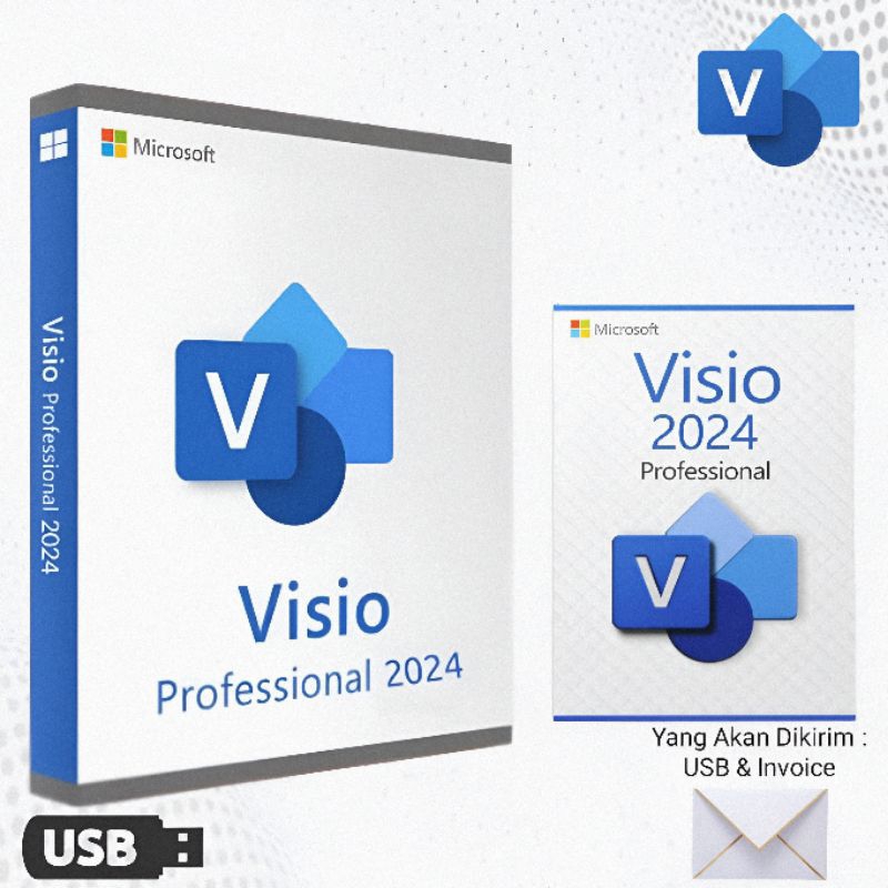 Jual Microsoft Visio Profesional 2024 Original Perpetual Lisensi ...
