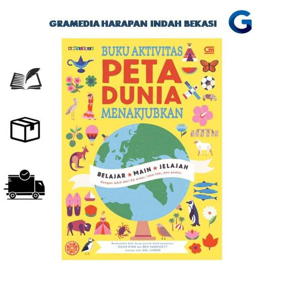 Jual Gramedia - Peta Dunia Menakjubkan: Buku Aktivitas | Shopee Indonesia