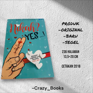 ( PROMO BUKU MURAH ORIGINAL ) BUKU MOTIVASI / NIKAH YES...! / BACAAN ISLAM / AGAMA / RIRIN ASTUTININGRUM / BEST SELLER / FILSAFAT / NOVEL ISLAM /