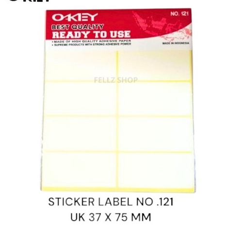 Jual Stiker Label Polos Putih Undangan 103 121 99 112 Sticker Polos ...