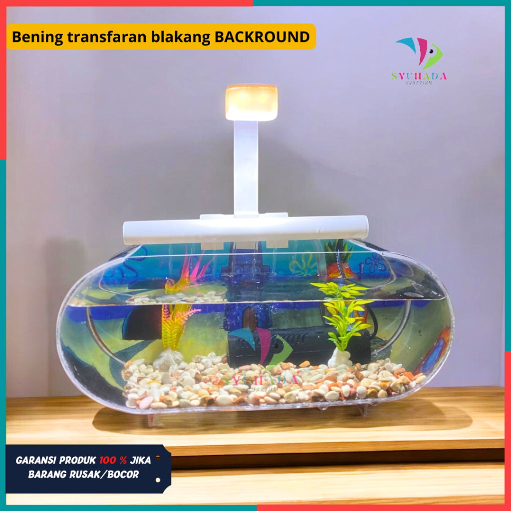 Jual [COD] TERMURAH !! 1 Set lengkap aquarium kaca akriik bening ...