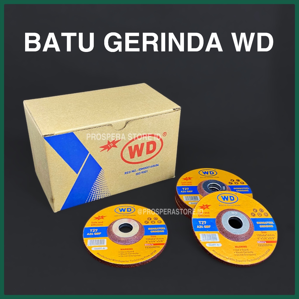 Jual [25 PCS] Batu Gerinda WD 4 Inch - Grinding Wheel 4x6 - Mata Grinda ...