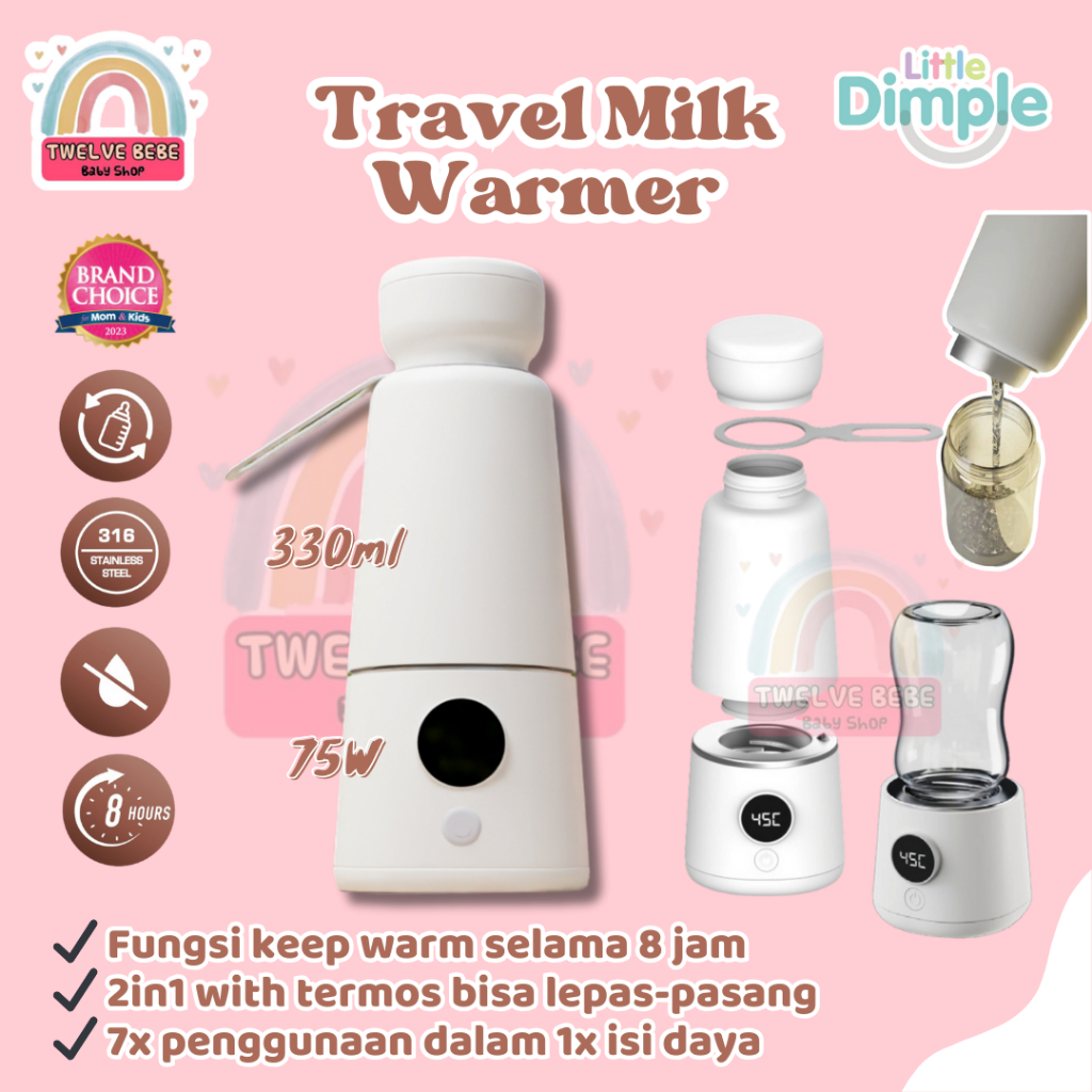 Jual Little Dimple On The Go Travel Milk Warmer Portable Alat
