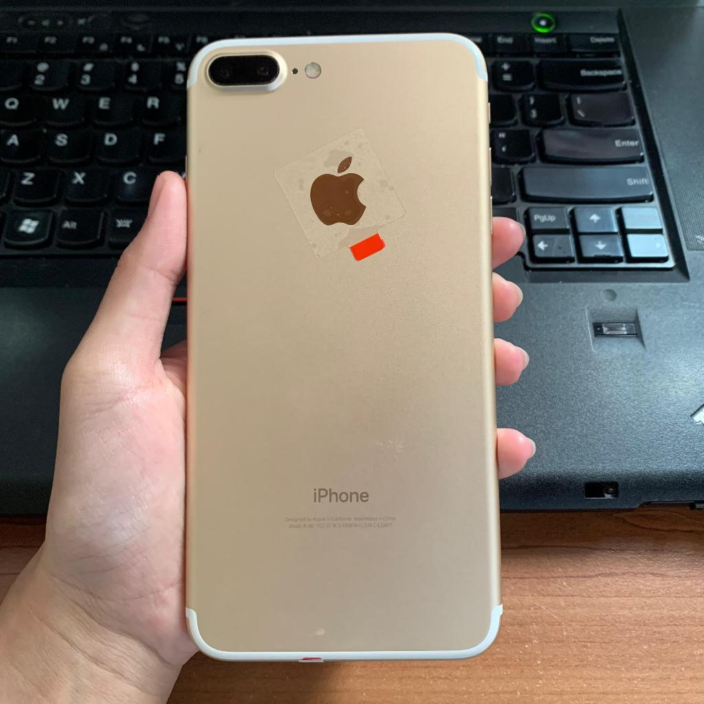 Jual iPhone 7 Plus Gold 128GB Second bekas pemakaian dan signal aman