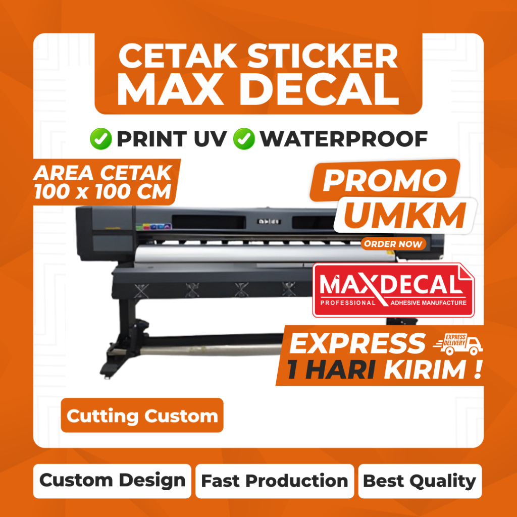 Jual CETAK STIKER DECAL MOTOR MOBIL MAXDECAL RITRAMA AVERY QUANTACMAX ...