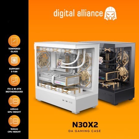 Jual CASING DIGITAL ALLIANCE N30X2 M-ATX GAMING CASE WITH USB TIPE C/DA ...