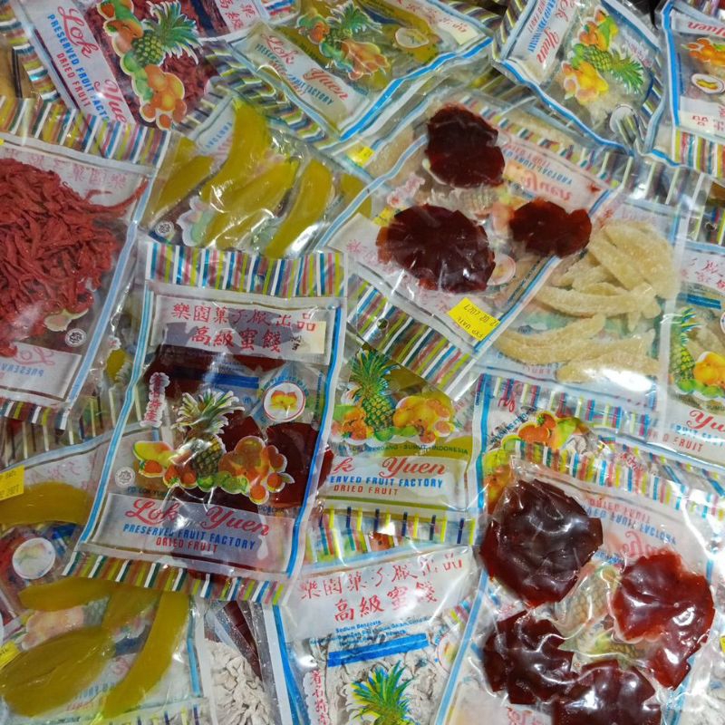 Jual Lok yuen logo halal Manisan Buah-buahan harga satuan 1 pcs bebas ...