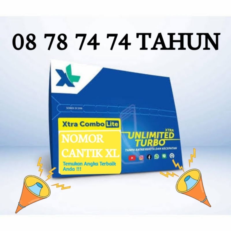 Jual NOMOR CANTIK XL SERIAL TAHUN 0878 7474 TAHUN BERLAKU NASIONAL ...