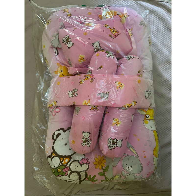 Jual chekiddo kasur lipat bayi set 1 bantal 2 guling warna pink ...