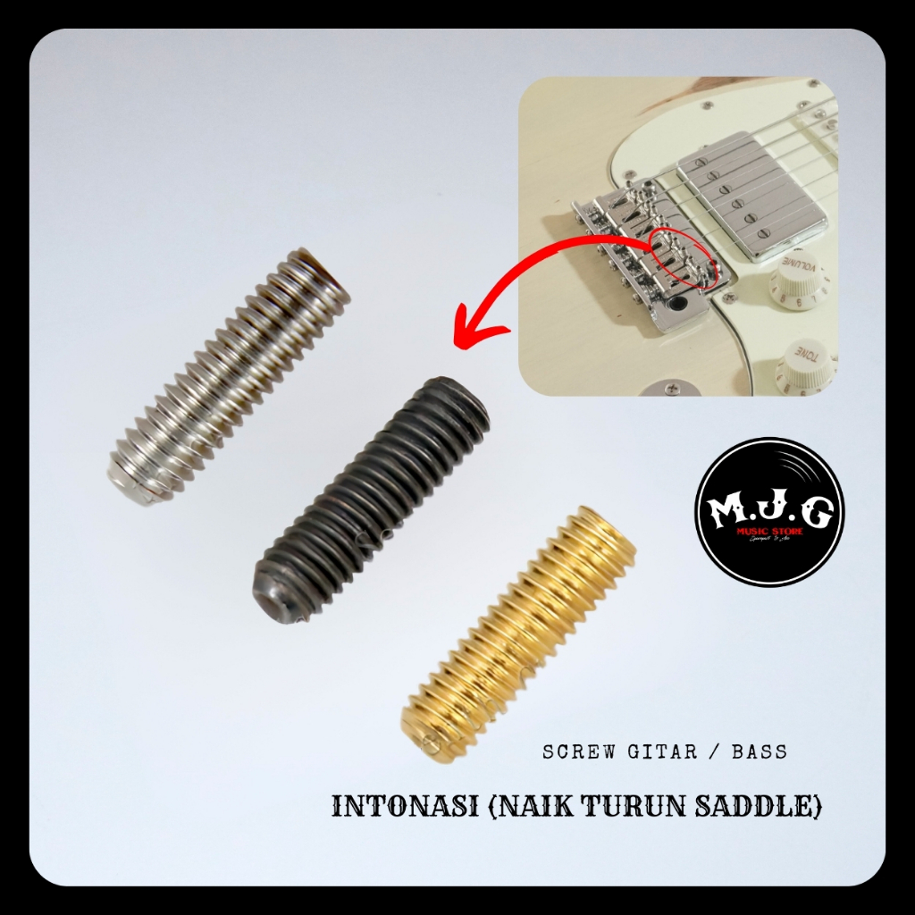 Jual intonation screw intonasi adjust tuning saddle bridge tremolo ...