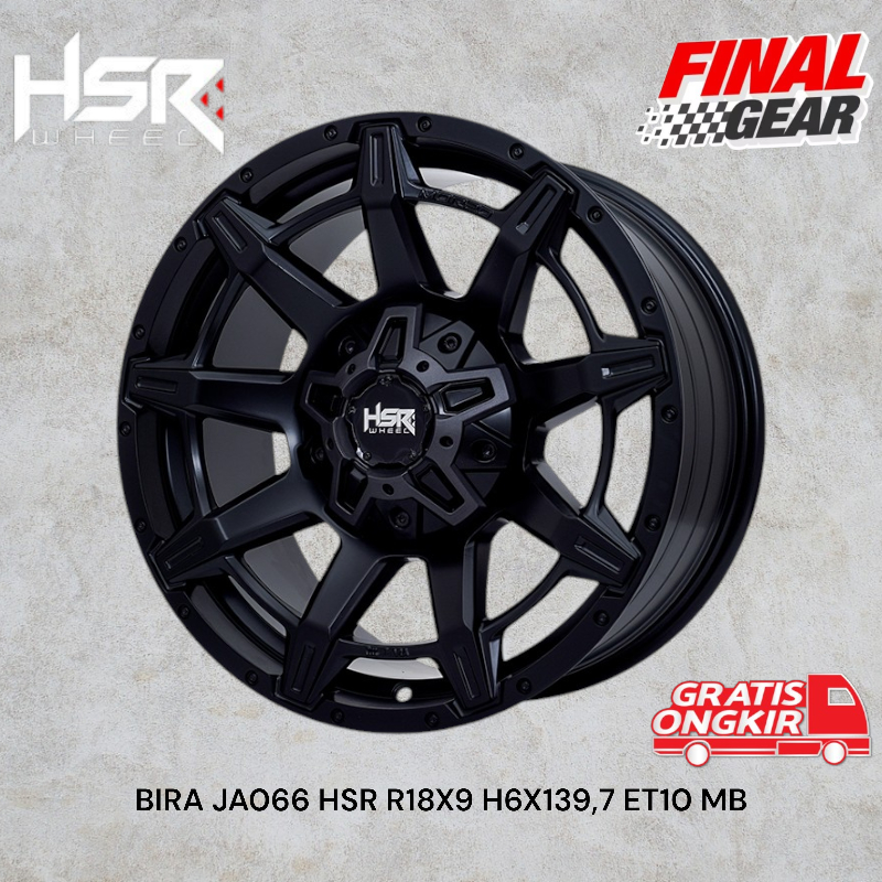 Jual velg hsr bira r18 model off road kuat dan murah lubang 6x139 untuk ...