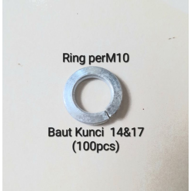 Jual Ring Per M10/Ring ver M10 ,Ring Baut Kunci 14& 17,warna putih,(100 ...