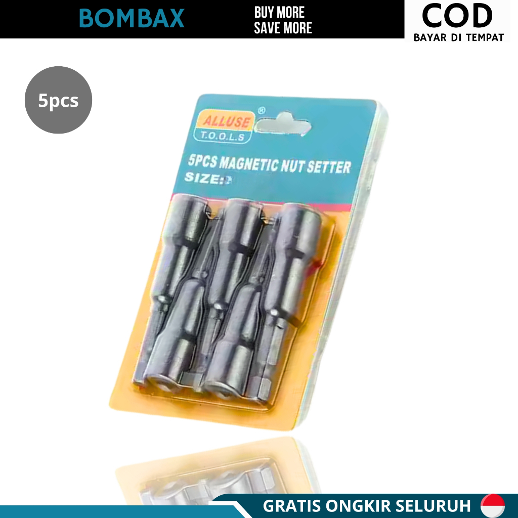 Jual 14 PCS Mata Roofing Magnetic Kunci Mata Sok Baut Roofing Baja ...