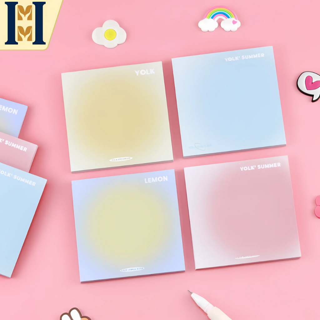 Jual Sticky Notes Gradasi Warna-Warni 50 Lembar – Memo Tempel Kertas ...