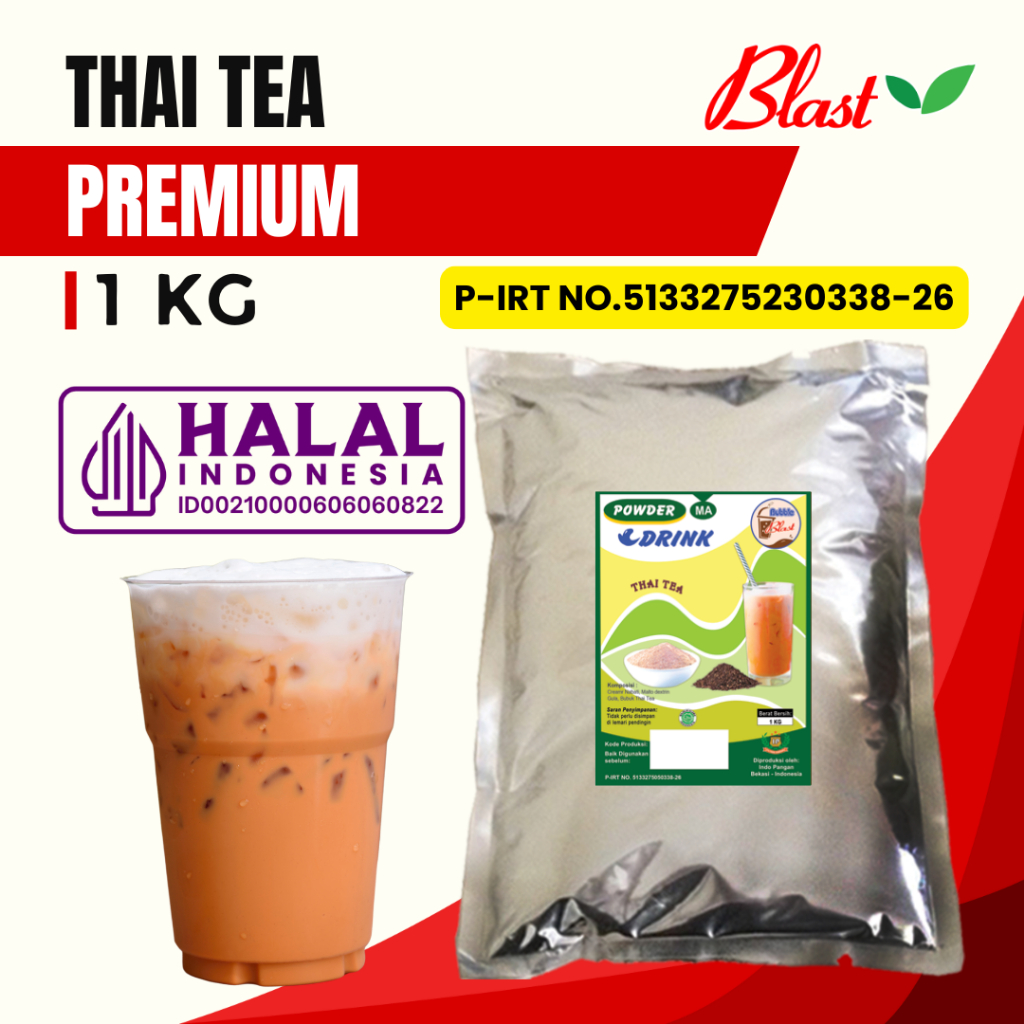 Jual Bubuk THAI TEA 1 KG - Powder Drink THAITEA 1 KG - Bubuk Minuman ...
