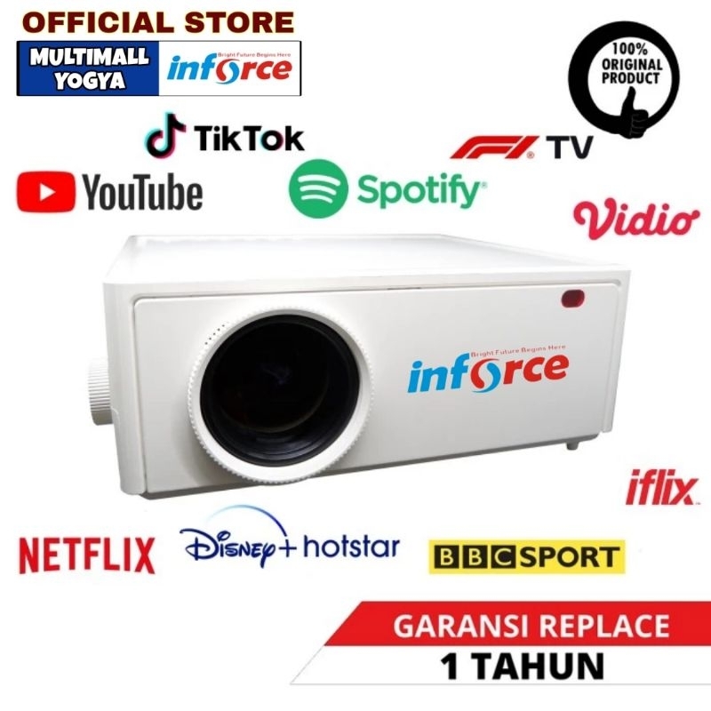 Jual Inforce Projector AN-15 4K 3600 Lumens Wifi Android Portable for ...