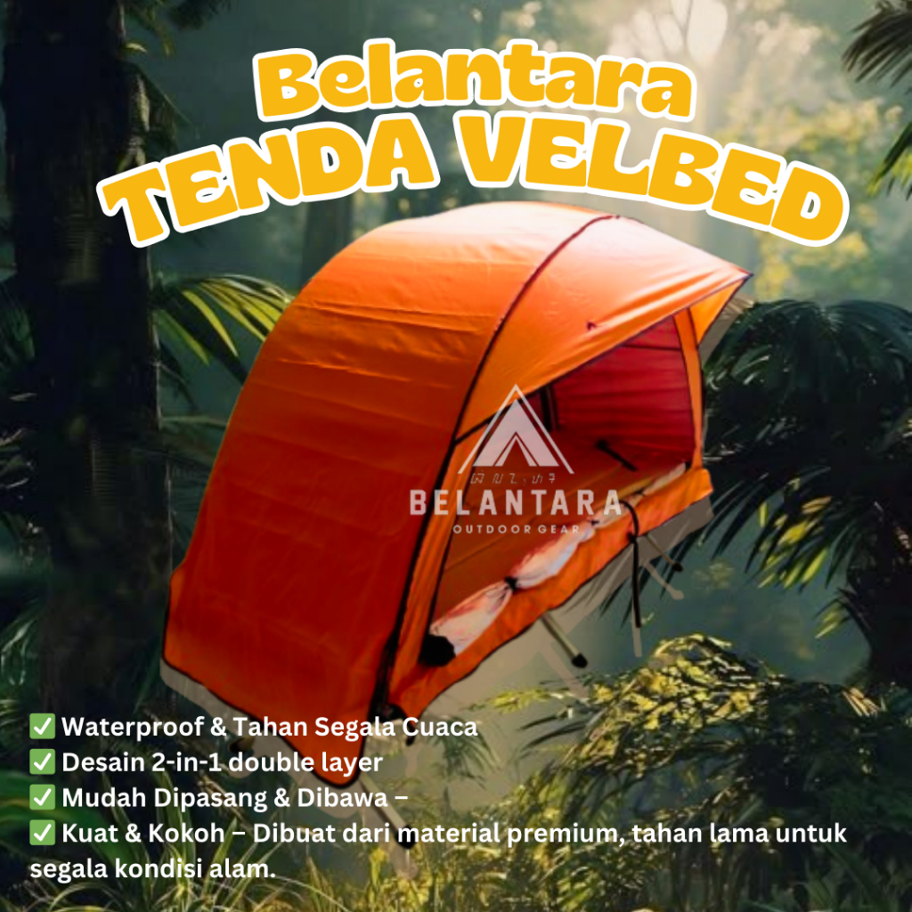 Jual Tenda Velbed felbed filbed Offroad 1 Orang Warna Polos Belantara ...