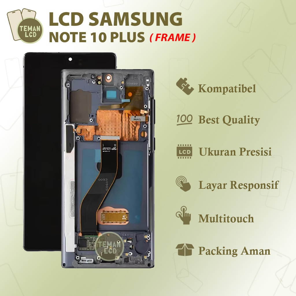 Jual LCD Samsung Note 10 Plus Include Frame - Original 100% Fullset ...