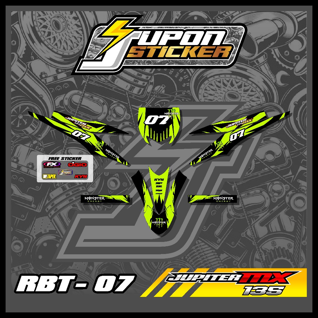 Jual (COD) Sticker Striping RBT JUPITER MX OLD Semifull Stiker Custom ...