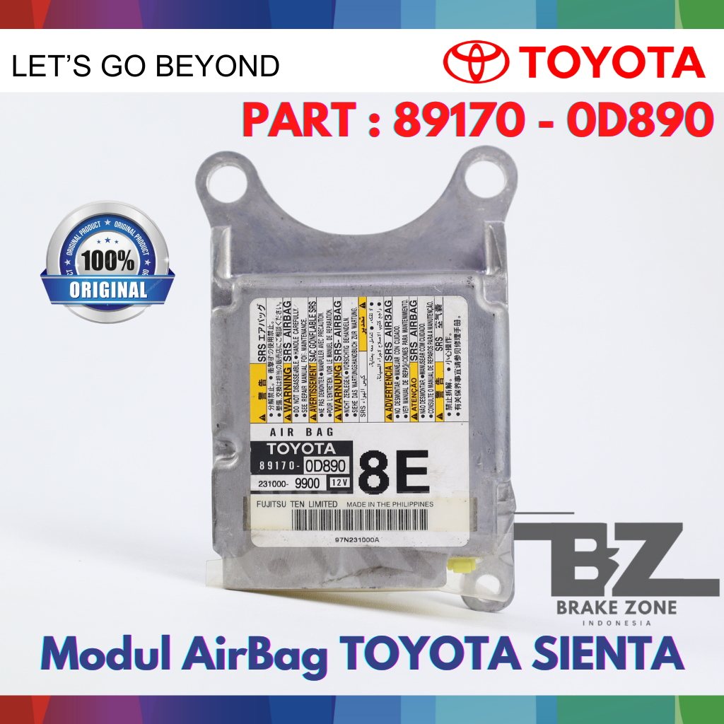 Jual Modul Airbag Toyota Sienta ORIGINAL TOYOTA Genuine Parts | Shopee ...