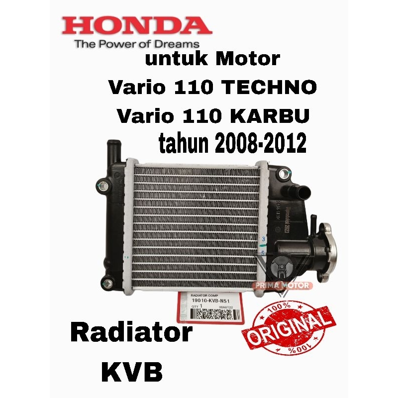 Jual RADIATOR KVB Honda Vario 110 Karbu Vario 110 Techno | Shopee Indonesia