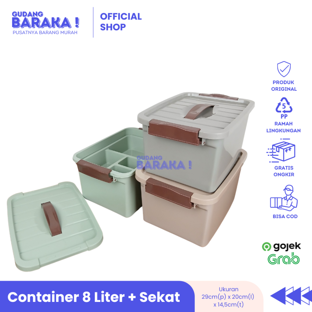 Jual Container Box 8L Samir Kontener Serbaguna 8 Liter Box Serbaguna ...