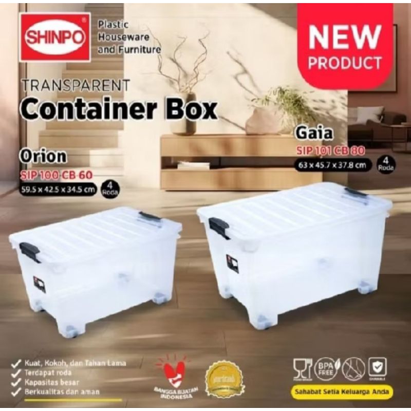 Jual Container Box Gaia CB 80 (SIP - 101) Bening / Container Box Baju ...