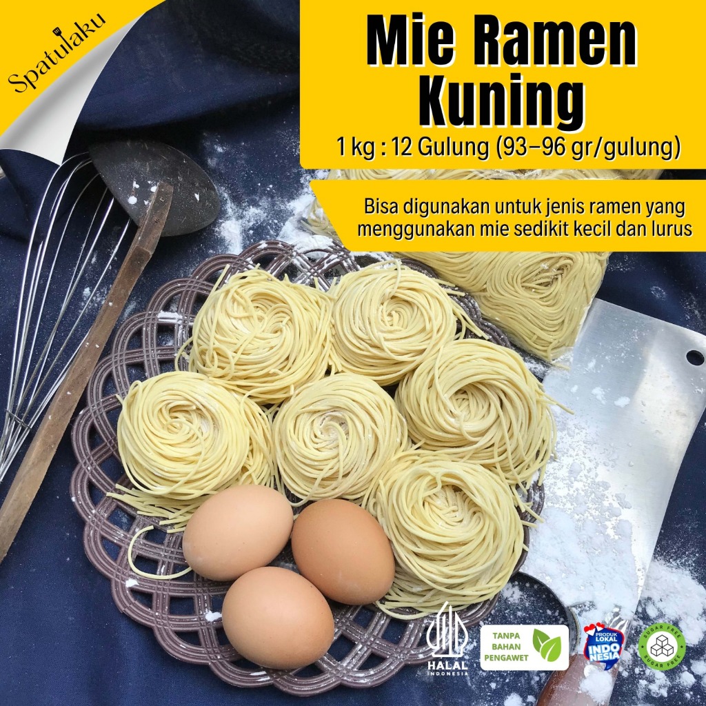 Jual MIE RAMEN KUNING / Japanese food / 1 Kg isi 12 Pcs ...