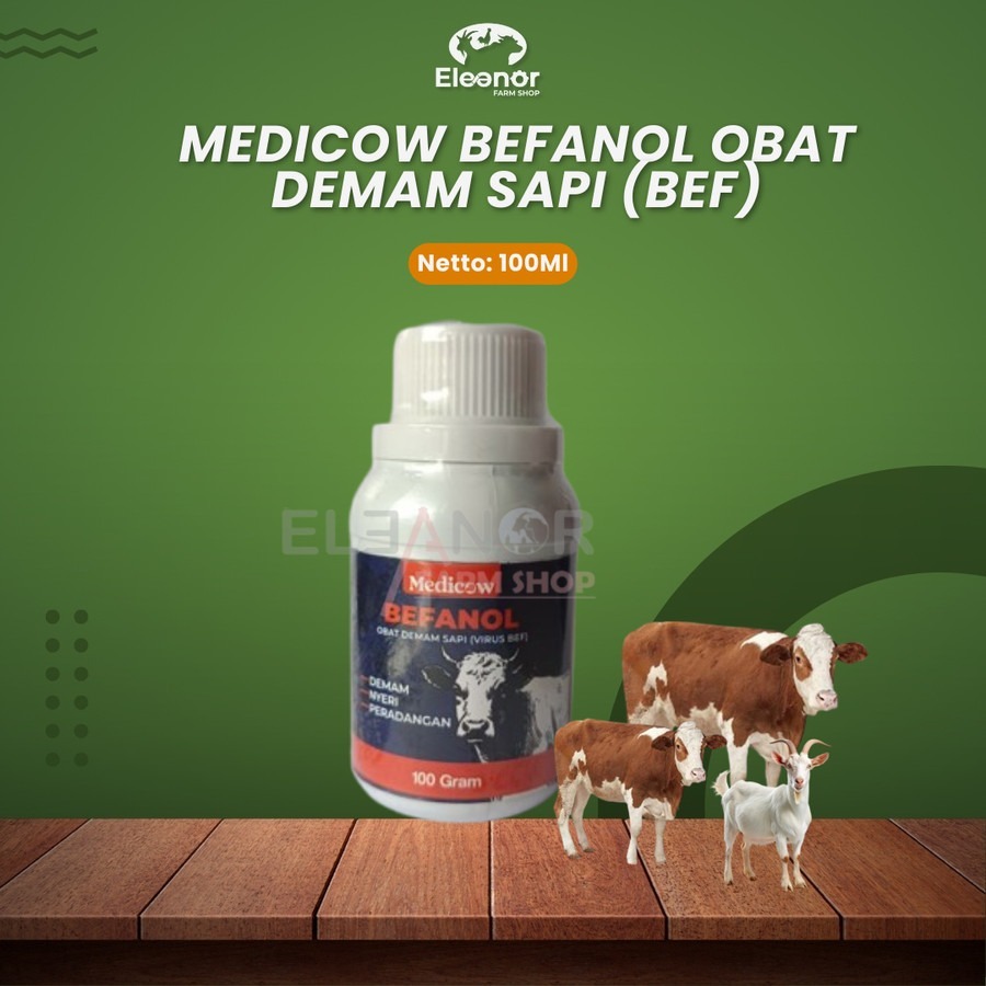 Jual Medicow Befanol Obat Demam Sakit Flu Sapi Kerbau Ternak 100Gr Obat ...