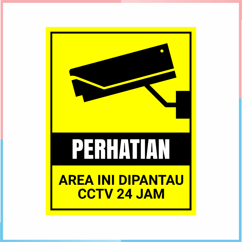 Jual TANDA PERHATIAN AREA INI DIPANTAU CCTV 24 JAM | SIGN BOARD AKRILIK ...