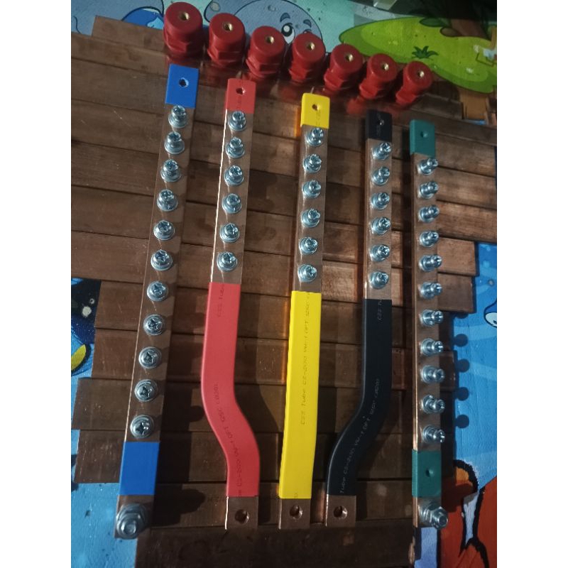Jual BUSBAR 5×20 RSTN + GROUND PANJANG 30 CM UNTUK MCCB 200A | Shopee ...