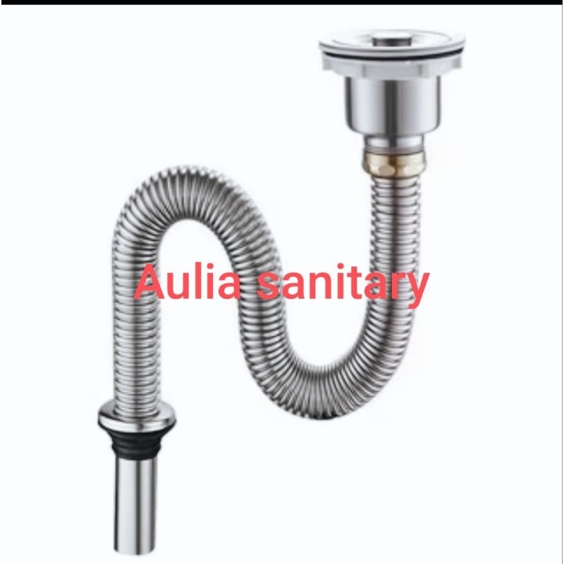 Jual pipa stainless pembuangan kitchen sink /pipa stainless pembuangan ...