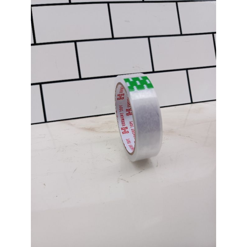Jual Isolasi Bening 24mm isi 12 Roll Selotip Lakban Clear Tape Harmony ...