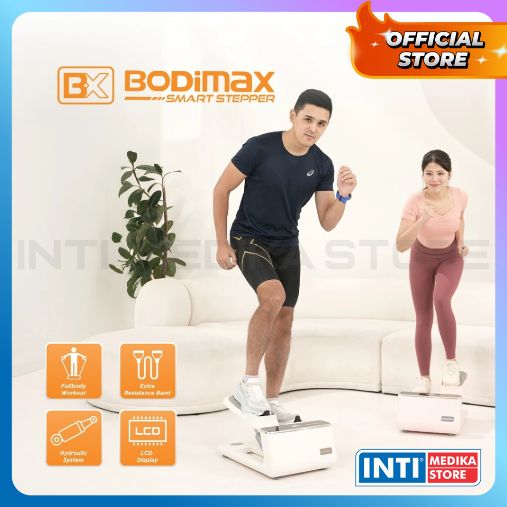 Jual BODIMAX - Portable SMART STEPPER 2in1 with Resistance Band + LED ...