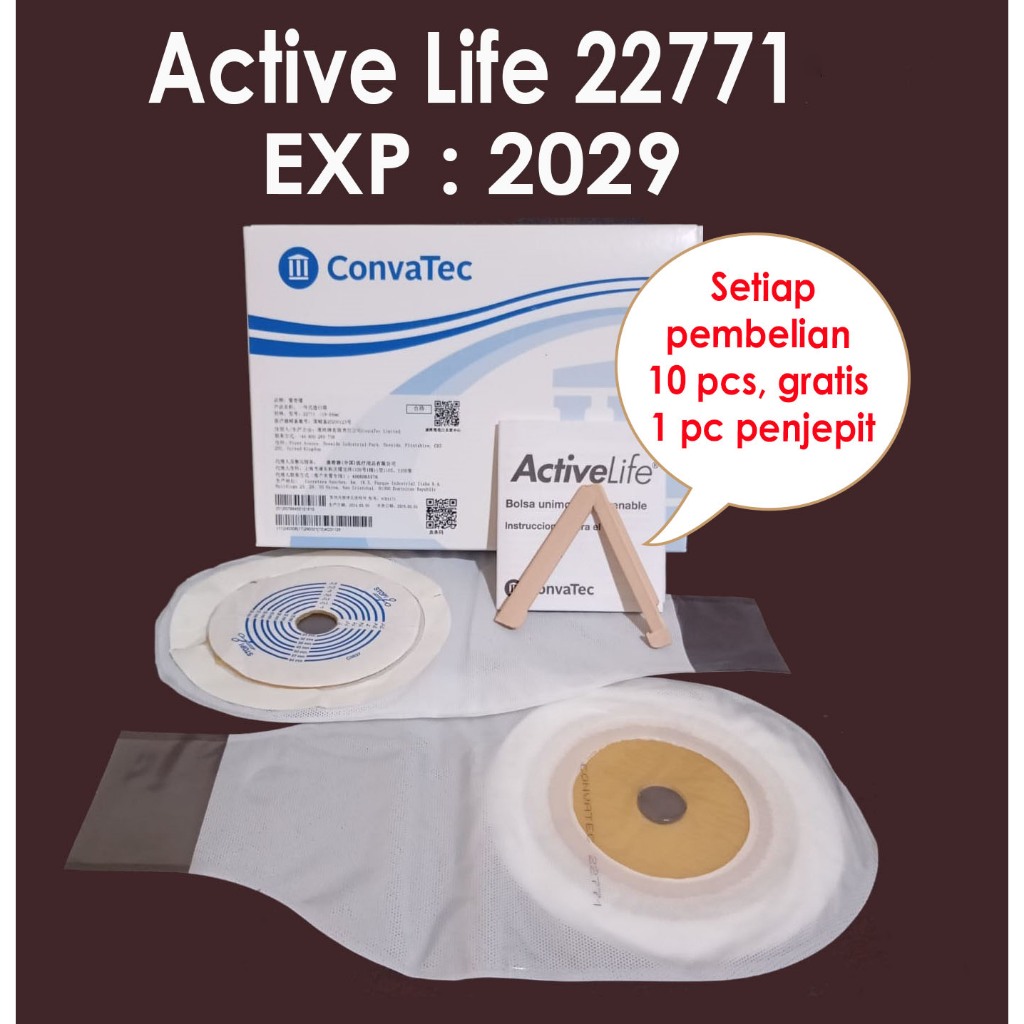 Jual Convatec Colostomy Bag Active Life 22771 - Kantong Kolostomi ...