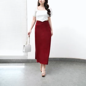 ZAYIDA Satin Slik Skirt Rok Satin Premium Panjang Rok Satin Flowly Korean Style
