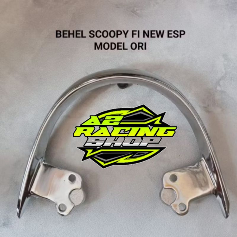 Jual behel begel Scoopy fi new ESP model ORI bahan full chrome | Shopee ...