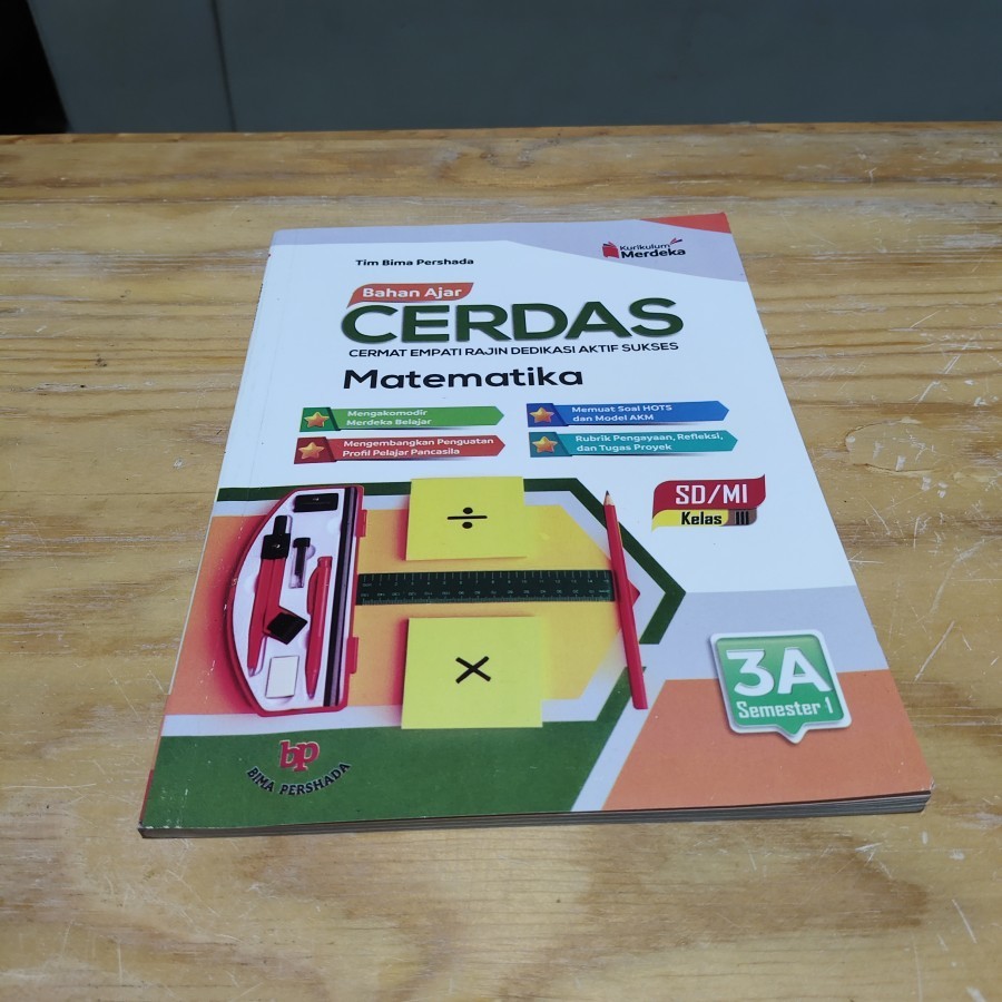 Jual Buku Bahan Ajar Cerdas Matematika 3A Kelas III SD | Shopee Indonesia